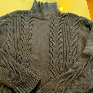 Navy blue Banana Republic cable sweater